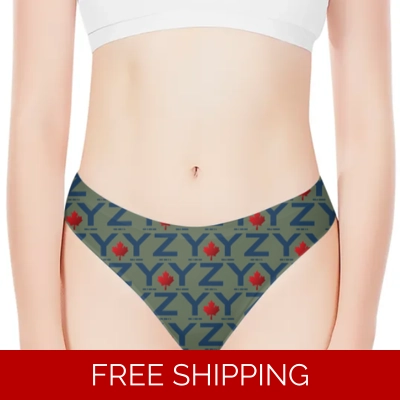 Custom 3D Women's Thong Underwear YYZ 4